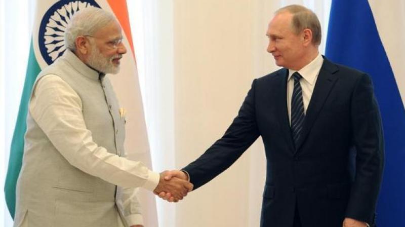 Indian PM Narendra Modi with Russia President Vladimir Putin. (Photo: AFP) Indian PM Narendra Modi with Russia President Vladimir Putin. (Photo: AFP)