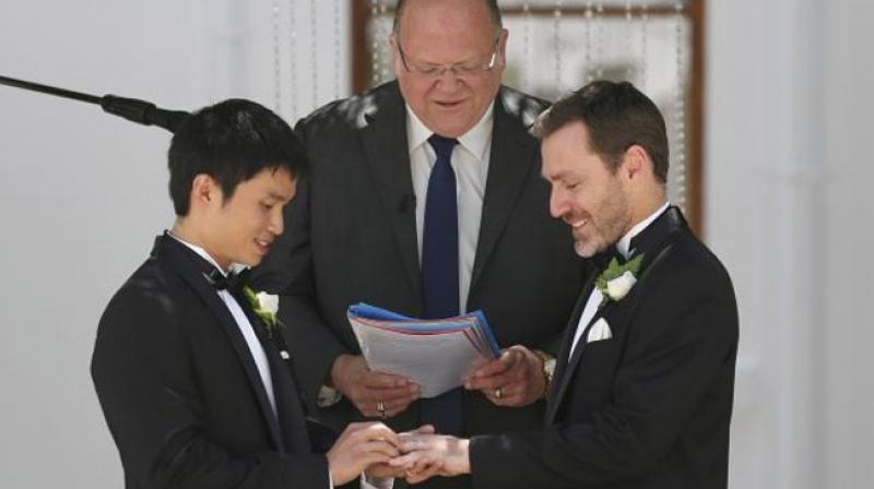 Same-sex couples can have civil unions or register their relationships in most states across Australia. (Photo: Representational/AP) Same-sex couples can have civil unions or register their relationships in most states across Australia. (Photo: Representational/AP)