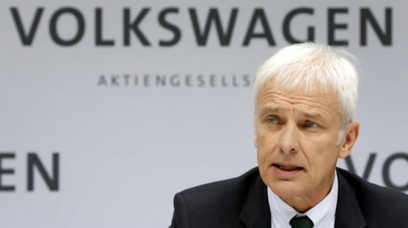 Volkswagen chief Matthias Mueller Volkswagen chief Matthias Mueller