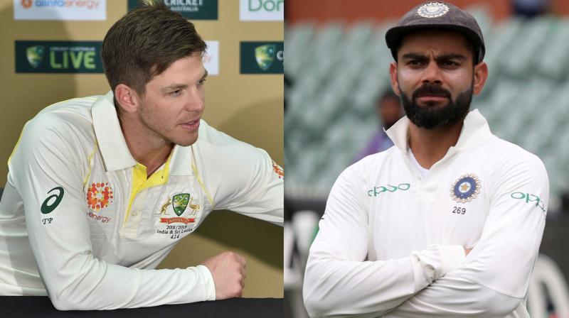 Australia skipper Tim Paine said he is relishing his sometimes heated battle with animated Indian counterpart Virat Kohli, and promised "intense, hard" cricket in the crunch Boxing Day Test at Melbourne. (Photo: AFP / AP) Australia skipper Tim Paine said he is relishing his sometimes heated battle with animated Indian counterpart Virat Kohli, and promised "intense, hard" cricket in the crunch Boxing Day Test at Melbourne. (Photo: AFP / AP)