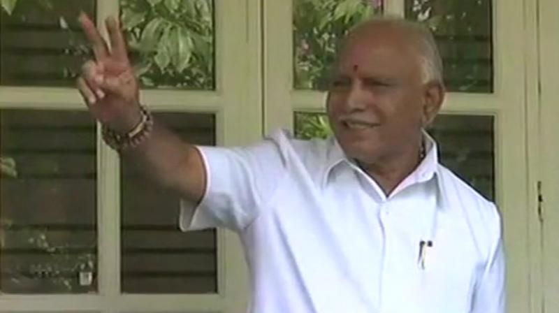 Karnataka BJP chief BS Yeddyurappa also took to Twitter to thank the voters for a 'landslide victory'. (Photo: Twitter/ANI) Karnataka BJP chief BS Yeddyurappa also took to Twitter to thank the voters for a 'landslide victory'. (Photo: Twitter/ANI)