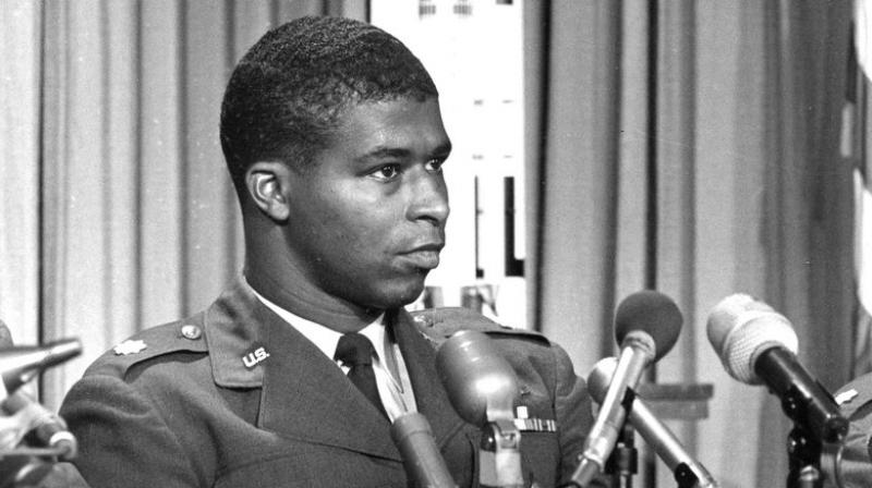 He died when his F-104 Starfighter crashed at Edwards Air Force Base in California. (Photo: AP) He died when his F-104 Starfighter crashed at Edwards Air Force Base in California. (Photo: AP)