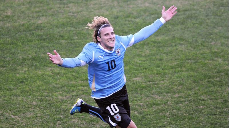 Forlan made 112 appearances for Uruguay and scored 36 goals. He also helped his side to win the Copa America title in 2011. He claimed the Golden Ball at the 2010 World Cup as his side finished fourth. (Photo: AFP) Forlan made 112 appearances for Uruguay and scored 36 goals. He also helped his side to win the Copa America title in 2011. He claimed the Golden Ball at the 2010 World Cup as his side finished fourth. (Photo: AFP)
