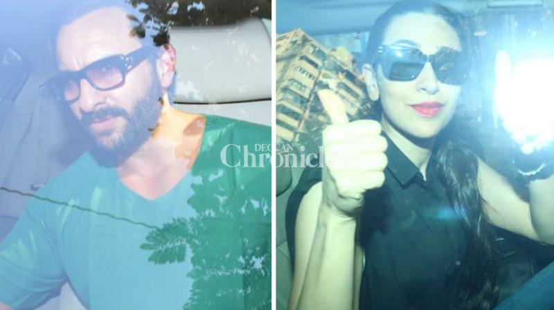 Saif and Karisma were among the celebrities snapped outside Breach Candy hospital. (Phots: Viral Bhayani) Saif and Karisma were among the celebrities snapped outside Breach Candy hospital. (Phots: Viral Bhayani)