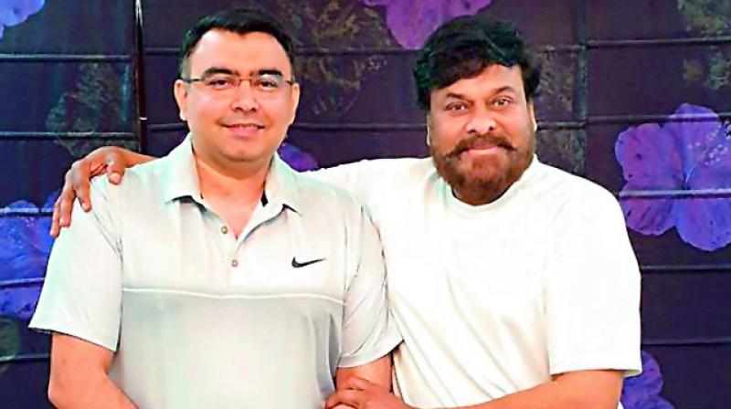 Gagan Narang with Chiranjeevi Gagan Narang with Chiranjeevi