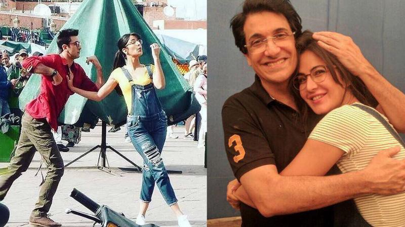 Shiamak on the sets of 'Jagga Jasoos' with Ranbir and Katrina. Shiamak on the sets of 'Jagga Jasoos' with Ranbir and Katrina.