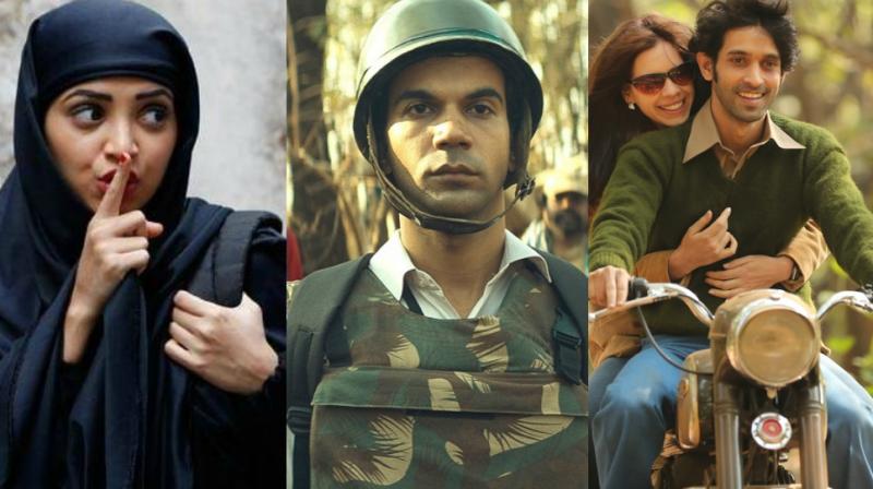 Stills from 'Lipstick Under My Burkha', 'Newton' and 'A Death in the Gunj.' Stills from 'Lipstick Under My Burkha', 'Newton' and 'A Death in the Gunj.'