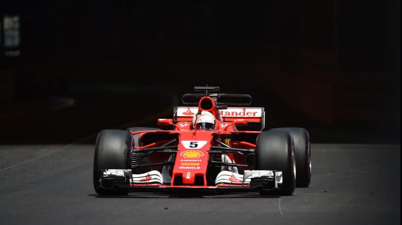Ferrari’s Sebastian Vettel during a practice session. DC File Photo Ferrari’s Sebastian Vettel during a practice session. DC File Photo