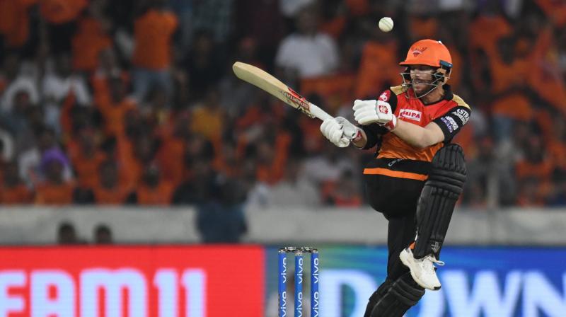 Sanju Samson's (102 not out) second IPL ton was overshadowed by Warner's blistering fifty as Sunrisers Hyderabad beat Rajasthan by five wickets to register their first win in the ongoing IPL. (Photo: AFP) Sanju Samson's (102 not out) second IPL ton was overshadowed by Warner's blistering fifty as Sunrisers Hyderabad beat Rajasthan by five wickets to register their first win in the ongoing IPL. (Photo: AFP)