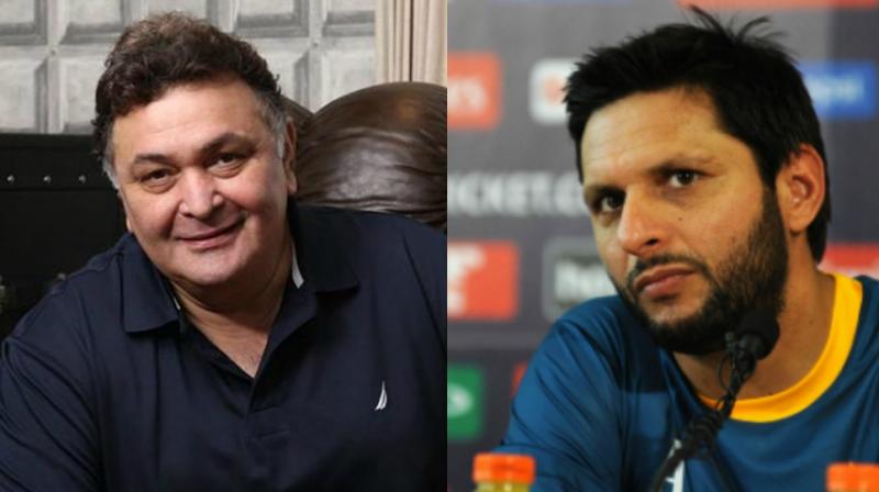 Rishi Kapoor and Shahid Afridi Rishi Kapoor and Shahid Afridi