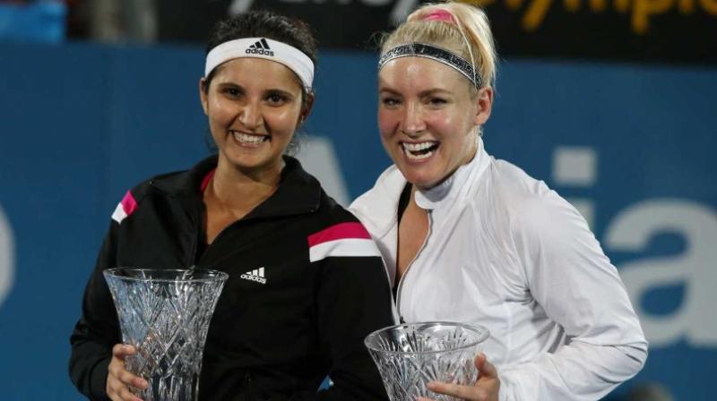 The trophy, however, ended Sania's 91-week reign as the world No.1 doubles player in the WTA rankings. That position was taken over by Bethanie. (Photo: AFP) The trophy, however, ended Sania's 91-week reign as the world No.1 doubles player in the WTA rankings. That position was taken over by Bethanie. (Photo: AFP)