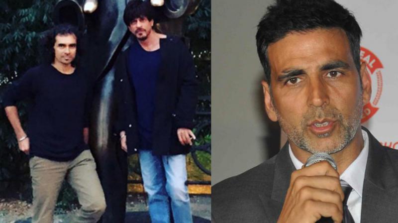 Filmmaker Imtiaz Ali, Shah Rukh Khan and Akshay Kumar Filmmaker Imtiaz Ali, Shah Rukh Khan and Akshay Kumar