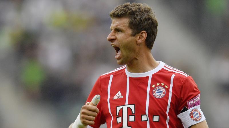 Thomas Mueller scored two goals as he helped Bayern Munich to a 3-2 win over Premier League champions Chelsea. (Photo: AP) Thomas Mueller scored two goals as he helped Bayern Munich to a 3-2 win over Premier League champions Chelsea. (Photo: AP)