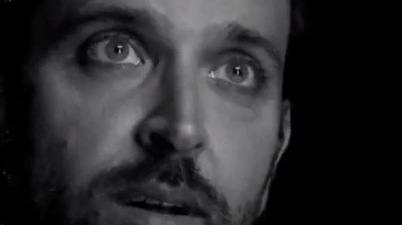 Hrithik Roshan in his monologue video. Hrithik Roshan in his monologue video.