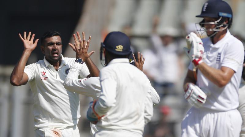 Ashwin picked three wickets in the last session. (Photo: PTI) Ashwin picked three wickets in the last session. (Photo: PTI)