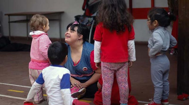 For Noelia Garella, Down Syndrome has done nothing to diminish her optimism and self-belief. (Photo: AFP) For Noelia Garella, Down Syndrome has done nothing to diminish her optimism and self-belief. (Photo: AFP)