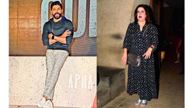 Farhan Akhtar and Farah Khan Farhan Akhtar and Farah Khan