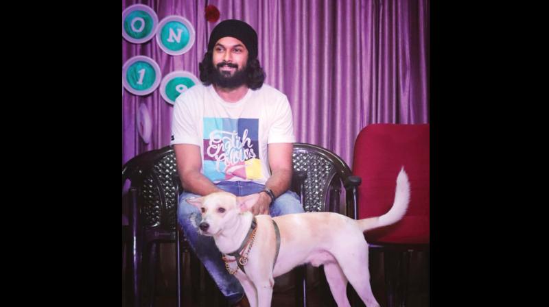 Akshay Radhakrishnan with Veeran. Akshay Radhakrishnan with Veeran.