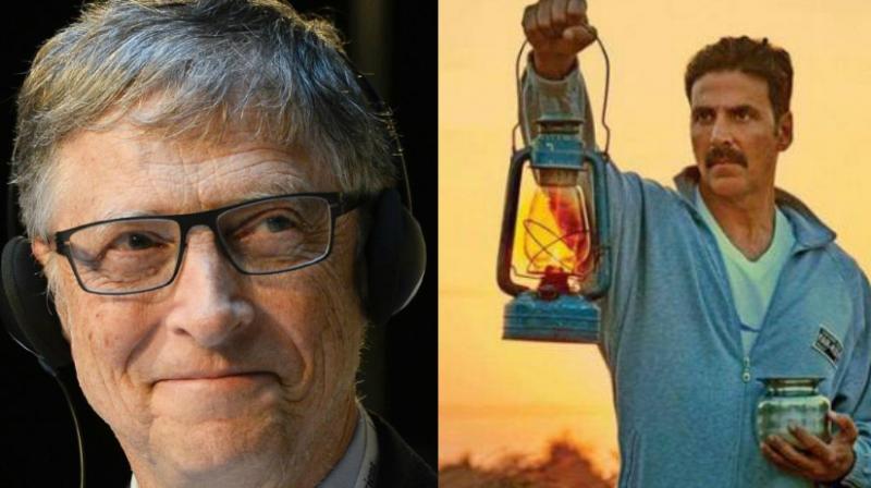 Akshay Kumar retweeted Bill Gates' post about 'Toilet: Ek Prem Katha.' Akshay Kumar retweeted Bill Gates' post about 'Toilet: Ek Prem Katha.'