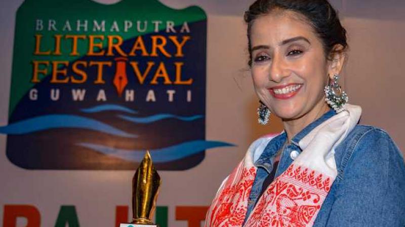 Manisha Koirala a Brahmaputra Literary Festival 2019 in Assam. Manisha Koirala a Brahmaputra Literary Festival 2019 in Assam.