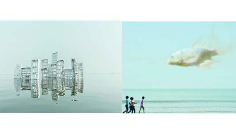 Some of the photographs from the Dialogues of an introvert series on display. Some of the photographs from the Dialogues of an introvert series on display.