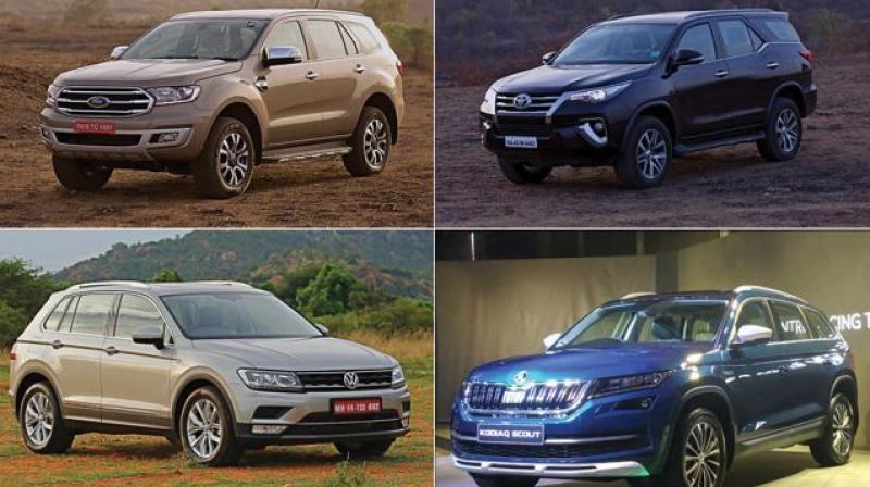 Except for the Endeavour, all the other SUVs witnessed a positive growth in their MoM numbers. Except for the Endeavour, all the other SUVs witnessed a positive growth in their MoM numbers.