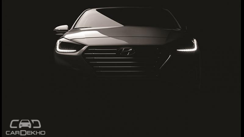 The 2017 Verna is wider by 29mm and the overall length has been increased by 15mm. The 2017 Verna is wider by 29mm and the overall length has been increased by 15mm.