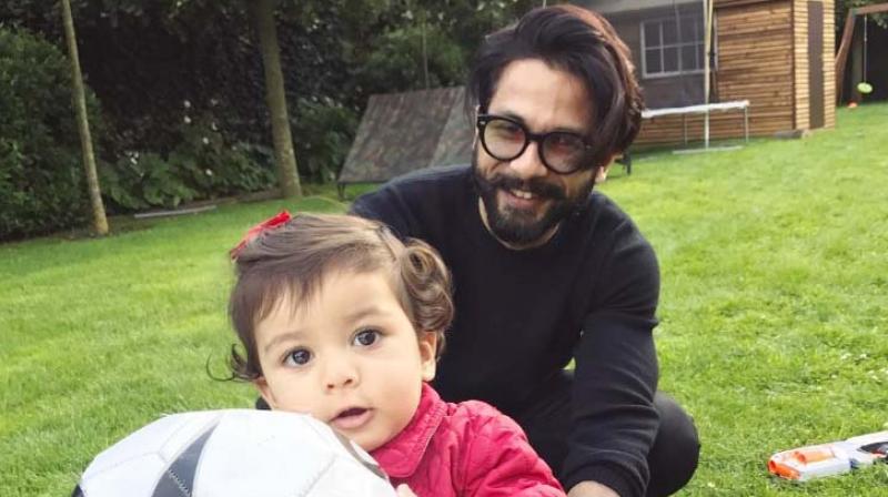 Shahid Kapoor and Misha. Shahid Kapoor and Misha.