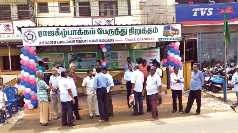 Newly inaugurated bus stand at Rajakilpakam (Photo: DC) Newly inaugurated bus stand at Rajakilpakam (Photo: DC)