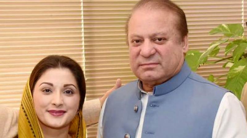 The father-daughter duo are currently in London to look after Sharif's wife, Begum Kulsoom Nawaz, who is suffering from throat cancer. (Photo: File) The father-daughter duo are currently in London to look after Sharif's wife, Begum Kulsoom Nawaz, who is suffering from throat cancer. (Photo: File)