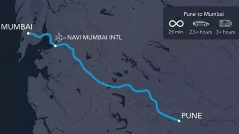 The Government of Maharashtra is exploring this transportation technology (hyperloop) for the Mumbai-Pune route with an aim to reduce the travel time between them to just 25 minutes, said the statement. (Photo: Twitter | @CMOMaharashtra) The Government of Maharashtra is exploring this transportation technology (hyperloop) for the Mumbai-Pune route with an aim to reduce the travel time between them to just 25 minutes, said the statement. (Photo: Twitter | @CMOMaharashtra)