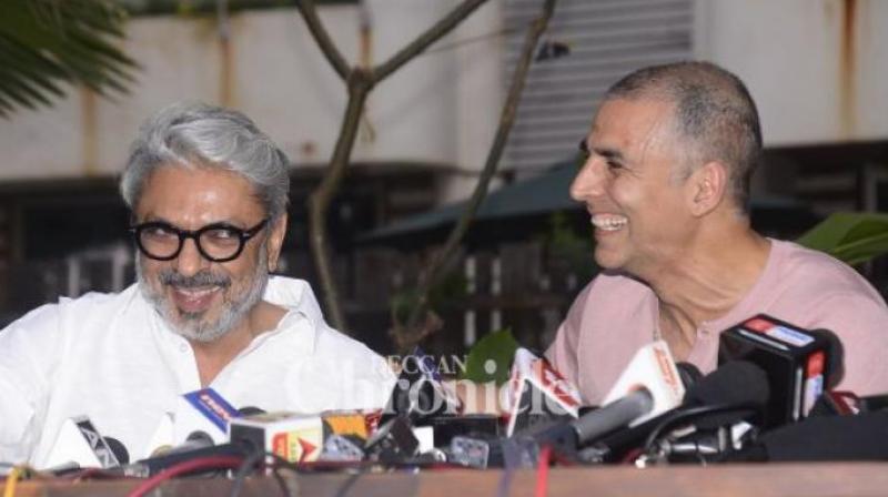 Sanjay Leela Bhansali and Akshay Kumar Sanjay Leela Bhansali and Akshay Kumar