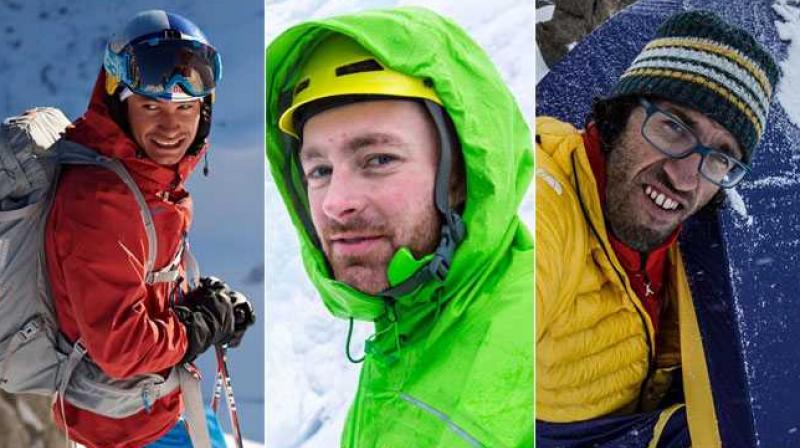 American Jess Roskelley, 36, and Austrians Hansjorg Auer, 35, and David Lama, 28, went missing. (Photo:Twitter) American Jess Roskelley, 36, and Austrians Hansjorg Auer, 35, and David Lama, 28, went missing. (Photo:Twitter)