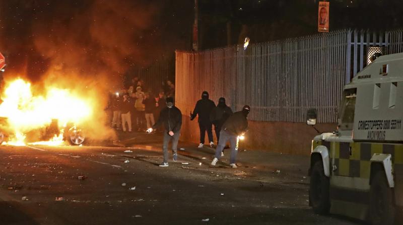 Images of the unrest posted on social media showed a car and van ablaze. (Representational Photo) Images of the unrest posted on social media showed a car and van ablaze. (Representational Photo)