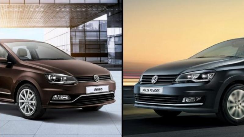 Carmaker is offering various benefits like cash discounts, 7.99 per cent rate of interest and other benefits on the Ameo and the Vento. Carmaker is offering various benefits like cash discounts, 7.99 per cent rate of interest and other benefits on the Ameo and the Vento.