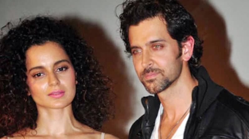 Hrithik Roshan and Kangana Ranaut. Hrithik Roshan and Kangana Ranaut.
