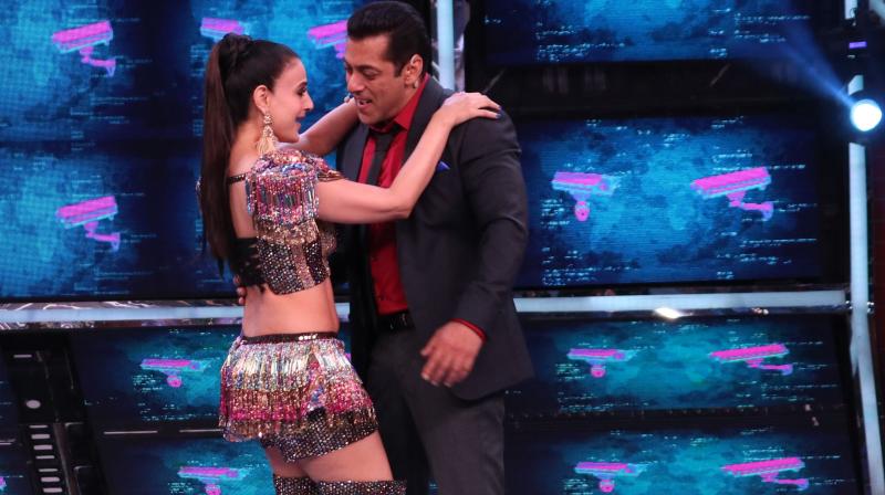 Ameesha Patel and Salman Khan. Ameesha Patel and Salman Khan.
