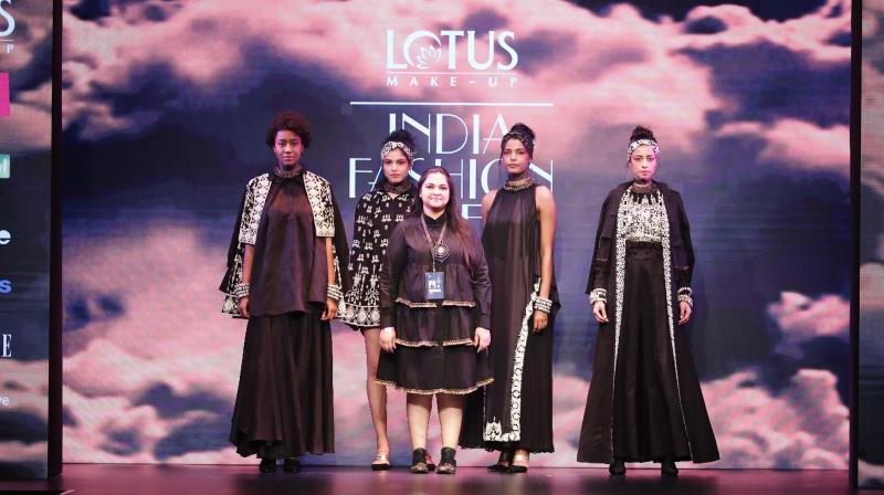 Designer Pooja Shroff's latest collection draws inpsiration during her travel to Jakarta. (Photo: FDCI) Designer Pooja Shroff's latest collection draws inpsiration during her travel to Jakarta. (Photo: FDCI)