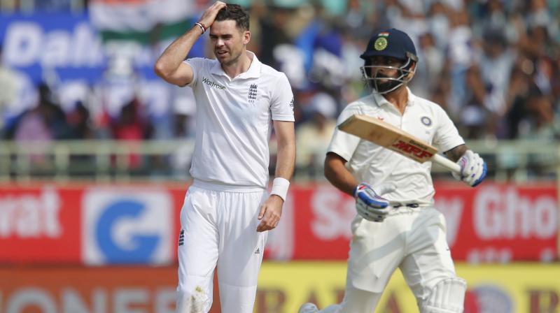 James Anderson on Thursday made a comeback after recovering from a shoulder injury that had kept him out since August. (Photo: AP) James Anderson on Thursday made a comeback after recovering from a shoulder injury that had kept him out since August. (Photo: AP)