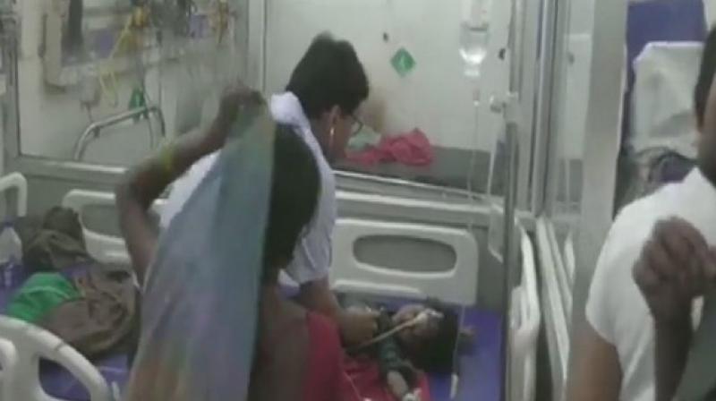 Bihar Chief Minister Nitish Kumar has announced a compensation of Rs 4 lakh each to the families of the children who died due to AES. (Photo: ANI) Bihar Chief Minister Nitish Kumar has announced a compensation of Rs 4 lakh each to the families of the children who died due to AES. (Photo: ANI)