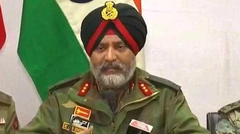 Lt. Gen. Kanwal Jeet Singh Dhillon, in a stern warning to sympathisers of militant groups in J&K, said anyone who picks up a gun will be eliminated, unless he/she surrenders. Lt. Gen. Kanwal Jeet Singh Dhillon, in a stern warning to sympathisers of militant groups in J&K, said anyone who picks up a gun will be eliminated, unless he/she surrenders.