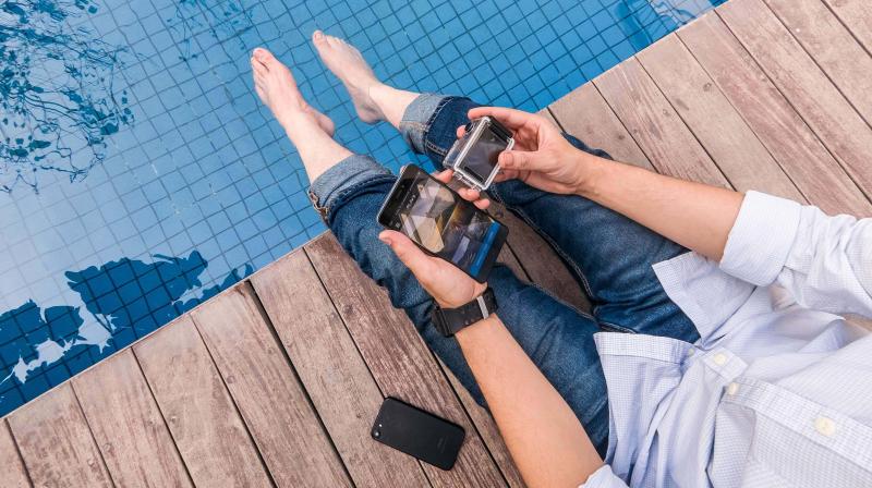It’s called Action Camera and is basically a compact digital camera for recording action, even as you are immersed in it. It’s called Action Camera and is basically a compact digital camera for recording action, even as you are immersed in it.