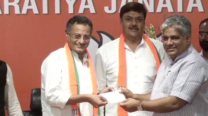 Samajwadi Party MPs joining BJP. (Photo: ANI) Samajwadi Party MPs joining BJP. (Photo: ANI)