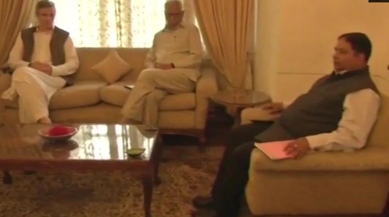 J&K Governor N N Vohra called an all-party meet at his residence on Friday. (Photo: Twitter/ANI) J&K Governor N N Vohra called an all-party meet at his residence on Friday. (Photo: Twitter/ANI)