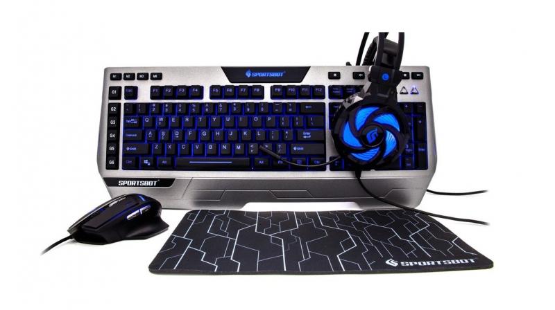 The keyboard features three LED backlights in Blue, Red and Purple colour options; the mouse too, has a four LED backlighting option. The keyboard features three LED backlights in Blue, Red and Purple colour options; the mouse too, has a four LED backlighting option.