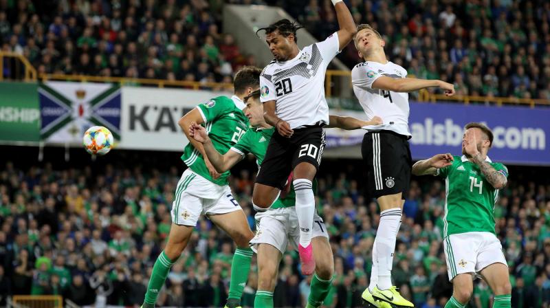 Serge Gnabry continued his impressive scoring run for Germany, netting in second-half stoppage time for his ninth goal in his 10th international, completing Germany’s eighth consecutive win over Northern Ireland. (Photo:AFP) Serge Gnabry continued his impressive scoring run for Germany, netting in second-half stoppage time for his ninth goal in his 10th international, completing Germany’s eighth consecutive win over Northern Ireland. (Photo:AFP)