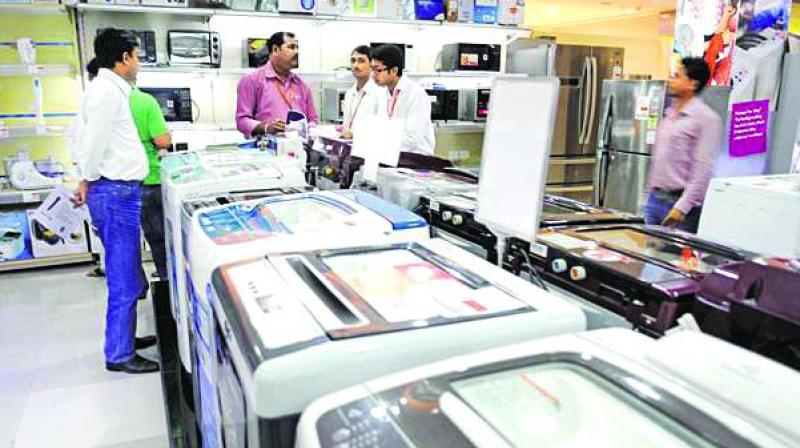 The situation is not different for other durables. India’s imports of washing machines and laundry machines are 484 per cent higher than exports. In 2018-19, the country imported Rs 1,670.78 crore worth machines against exports of Rs 286.24 crore. While the imports went up 33 per cent from Rs 1,258 crore in FY18 to Rs 1,670 crore in FY19, exports dipped 10 per cent from Rs 320 crore to Rs 286 crore in one year’s time. The situation is not different for other durables. India’s imports of washing machines and laundry machines are 484 per cent higher than exports. In 2018-19, the country imported Rs 1,670.78 crore worth machines against exports of Rs 286.24 crore. While the imports went up 33 per cent from Rs 1,258 crore in FY18 to Rs 1,670 crore in FY19, exports dipped 10 per cent from Rs 320 crore to Rs 286 crore in one year’s time.