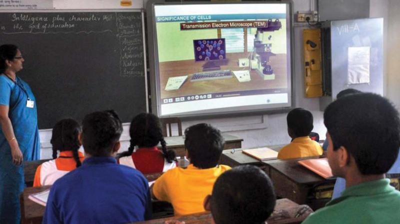 Apart from 319 in the Alappuzha Assembly segment, 2,225 more classrooms at 325 government and aided schools in the district will turn hi-tech by September at an estimated cost of Rs 25 crore. Apart from 319 in the Alappuzha Assembly segment, 2,225 more classrooms at 325 government and aided schools in the district will turn hi-tech by September at an estimated cost of Rs 25 crore.