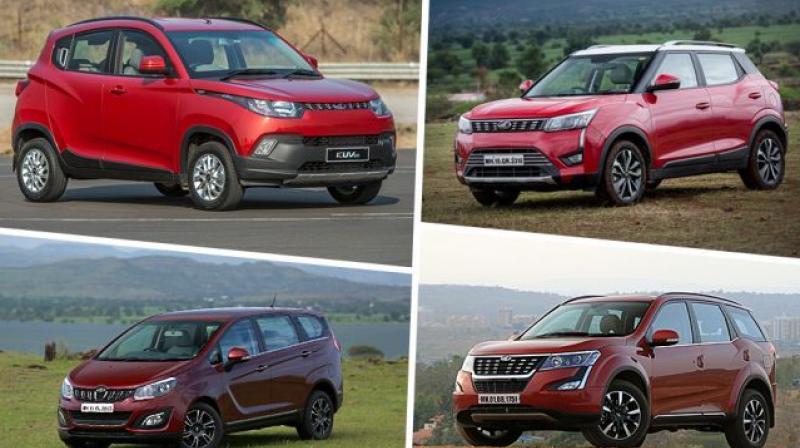 Mahindra is offering discounts on nine models in its lineup. Mahindra is offering discounts on nine models in its lineup.