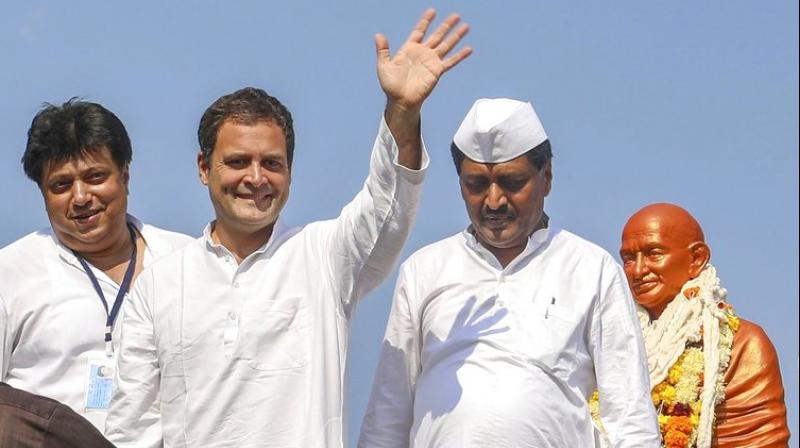 PM Modi 'lied' by promising to create two crore jobs every year and giving a fair price for farm produce, Congress president Rahul Gandhi alleged. (Photo: PTI) PM Modi 'lied' by promising to create two crore jobs every year and giving a fair price for farm produce, Congress president Rahul Gandhi alleged. (Photo: PTI)